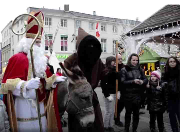Saint Nicolas en Père fouettard, de Franse Sinterklaas en zijn helper 