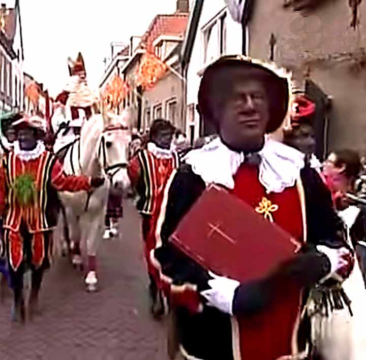 Huispiet tijdens de intocht van Sinterklaas
