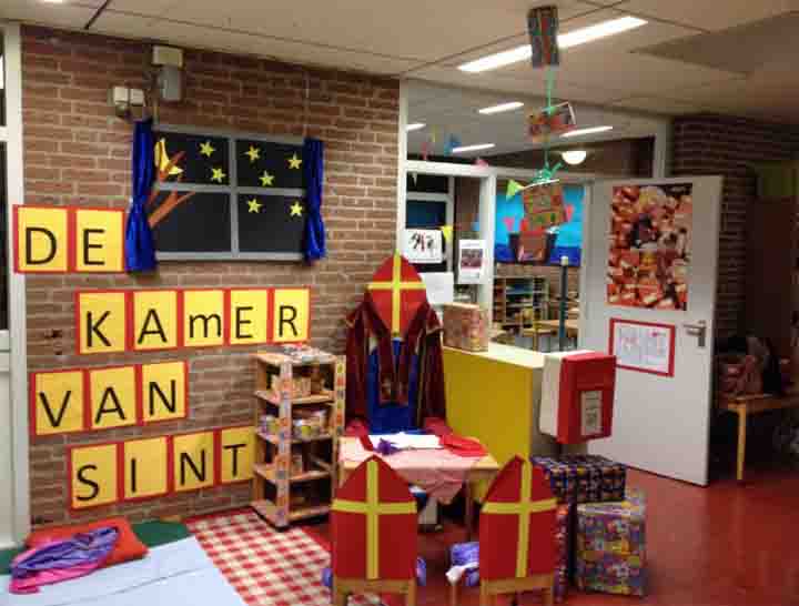 De klas in Sinterklaas sfeer