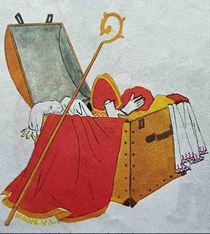 kledingkist met Sinterklaas kleren