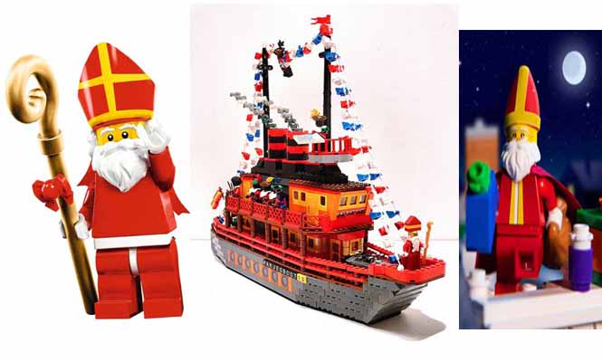 Sinterklazen en een heuse Pakjesboot van Lego