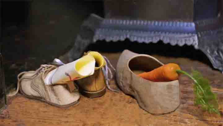 In de middeleeuwen zette de kinderen hun schoen in de kerk