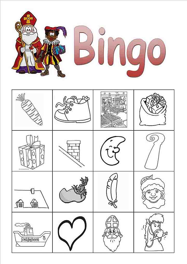 Sinterklaas bingo