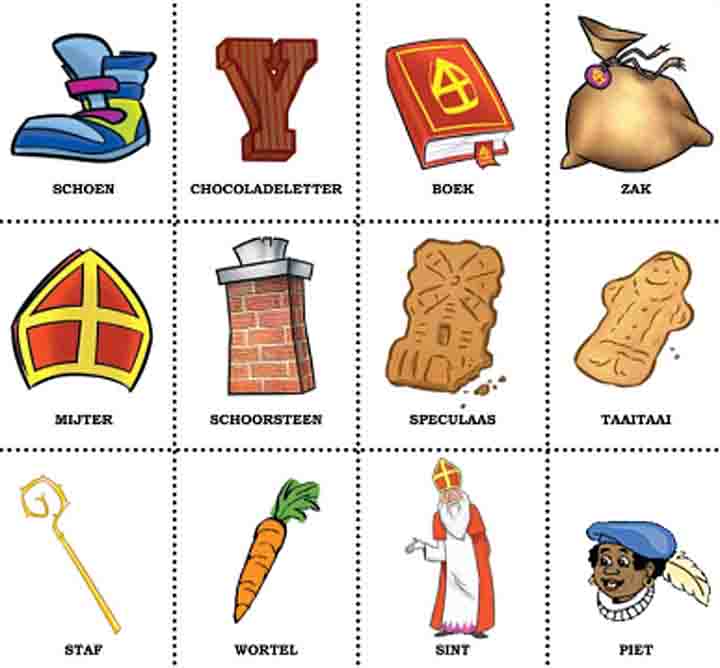 Sinterklaas bingokaart