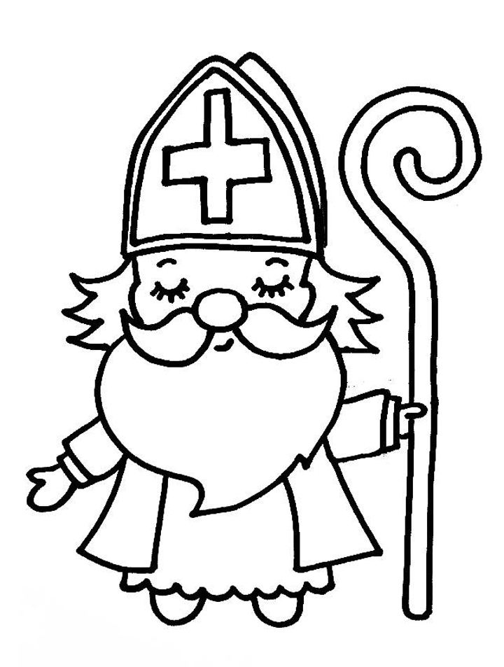 Kleurplaat Sinterklaasje
