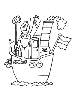 KLeurplaat Pakjesboot