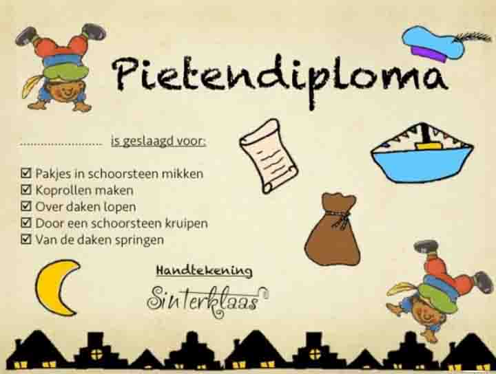 Pieten diploma