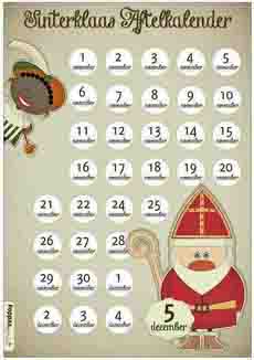 Sinterklaas aftelkalender