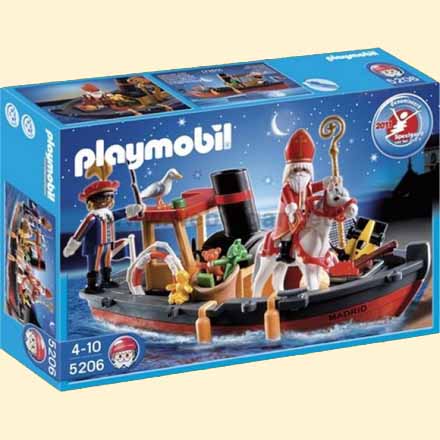 Stoomboot met figuren