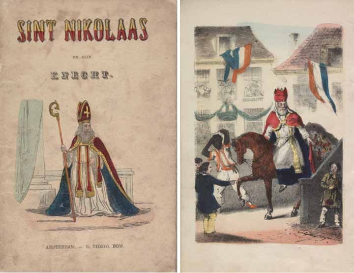 Het prentenboekje Sint Nicolaas en zijn knecht (1850) van schrijver Jan Schenkman