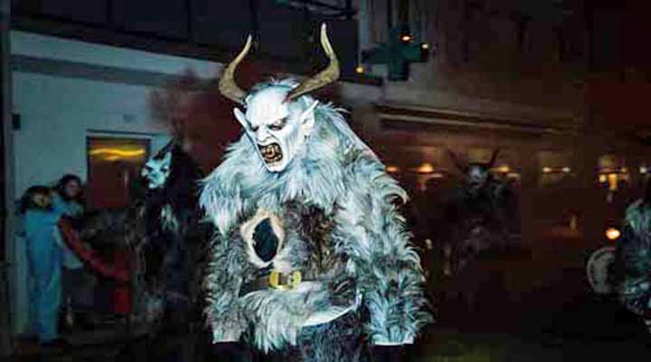 Krampus in vol ornaat