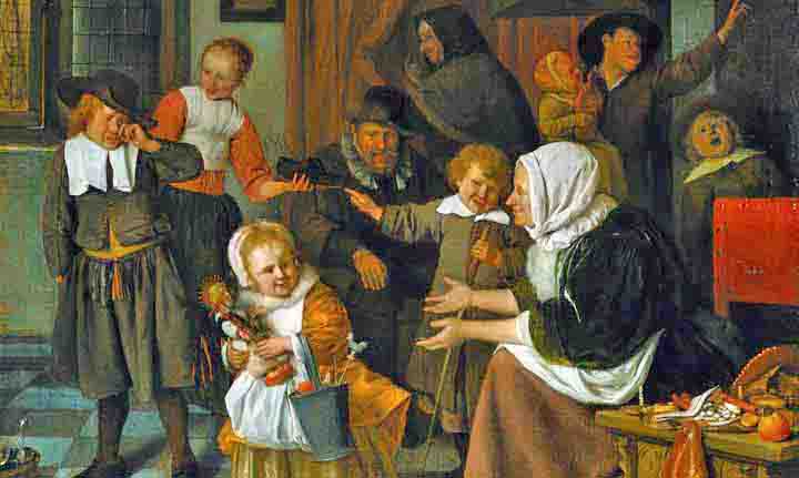 Het Sint Nicolaasfeest van Jan Steen